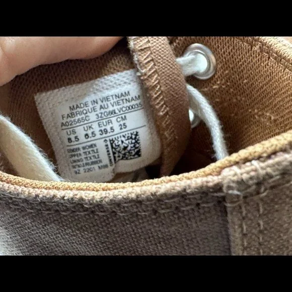 Size 8.5 - Converse Chuck Taylor All Star Lugged Mineral Clay‎ A02565C Women's - Picture 10 of 12